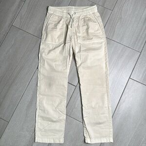 Crewcuts by J.Crew Boys Stretch Cord Khaki Pants - Elastic Waist w/Fly Zip